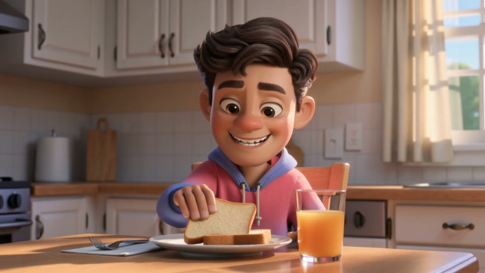 3D Cartoon Breakfast