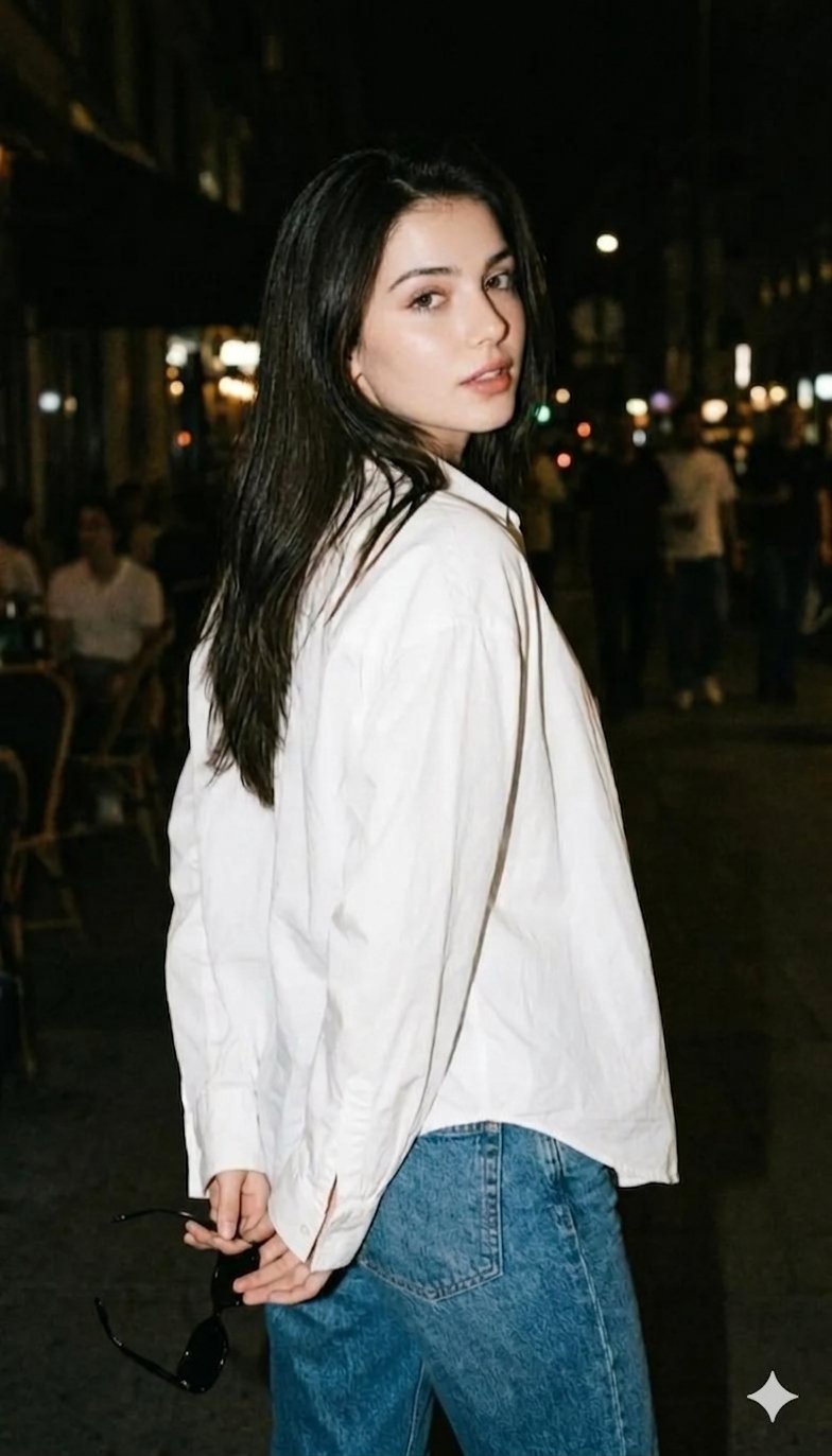 gemini-night-flash-portrait - AI template